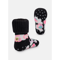Meia Botinha Antiderrapante Bebê Menina Vaca Patches - 3