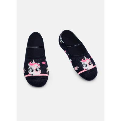 Meia Sapatilha Antiderrapante Feminina Unicórnio Music