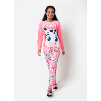 Pijama Manga Longa Viscolycra Feminino Vaca Romântica - 1