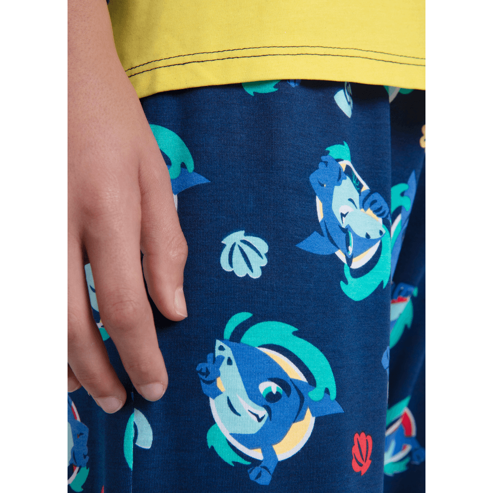 Pijama Manga Longa Viscolycra Menino Teen Tubarão Aloha - 4