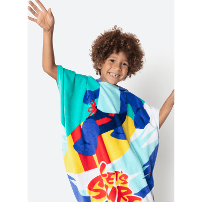 Poncho de Praia Menino Tubarão Aloha
