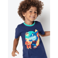 Pijama Manga Curta Algodão Menino Tubarão Aloha - 2