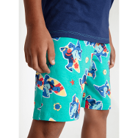 Pijama Manga Curta Algodão Menino Tubarão Aloha - 4