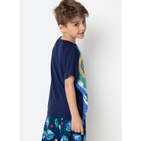 Pijama Manga Curta Viscolycra Menino Tubarão Aloha - 3