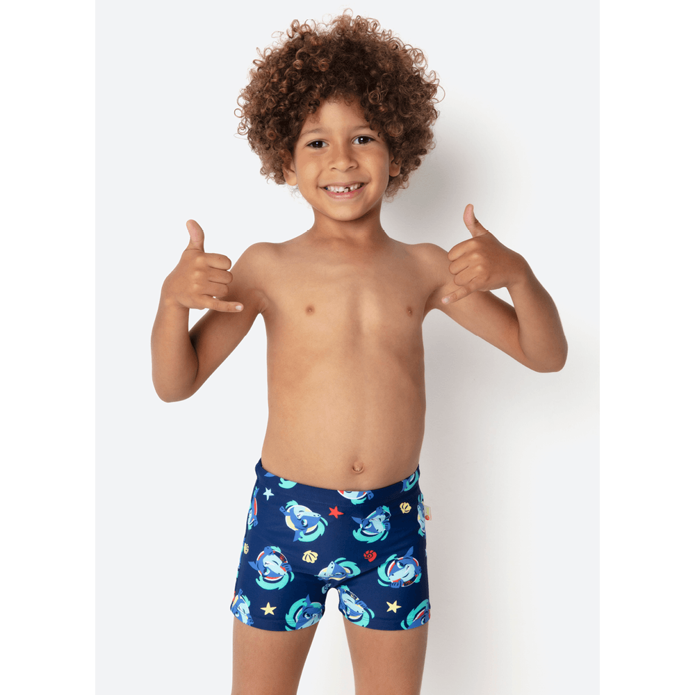 Sunga Boxer Menino Tubarão Aloha - 1