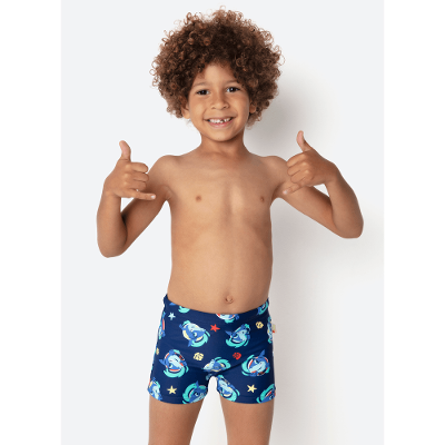 Sunga Boxer Menino Tubarão Aloha