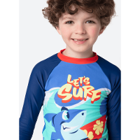 Camiseta Manga Longa Menino Tubarão Aloha - 4