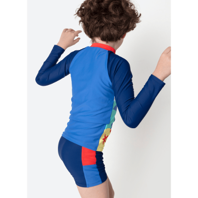 Camiseta Manga Longa Menino Tubarão Aloha