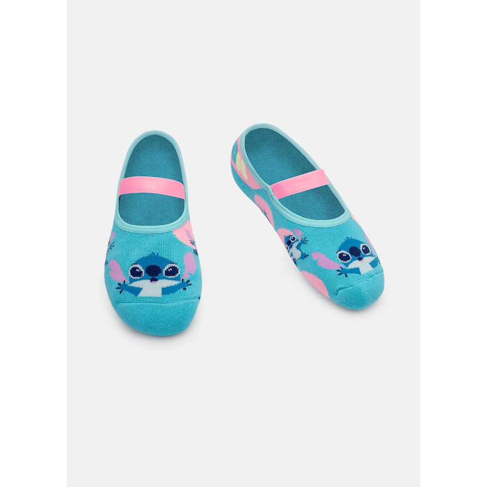 Meia Sapatilha Antiderrapante Unissex Stitch - 1