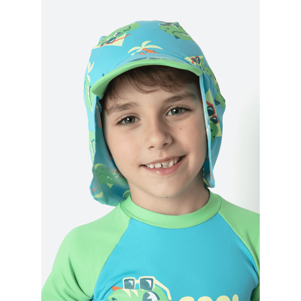 Chapéu com Proteção Solar Menino Dino Miami - 3