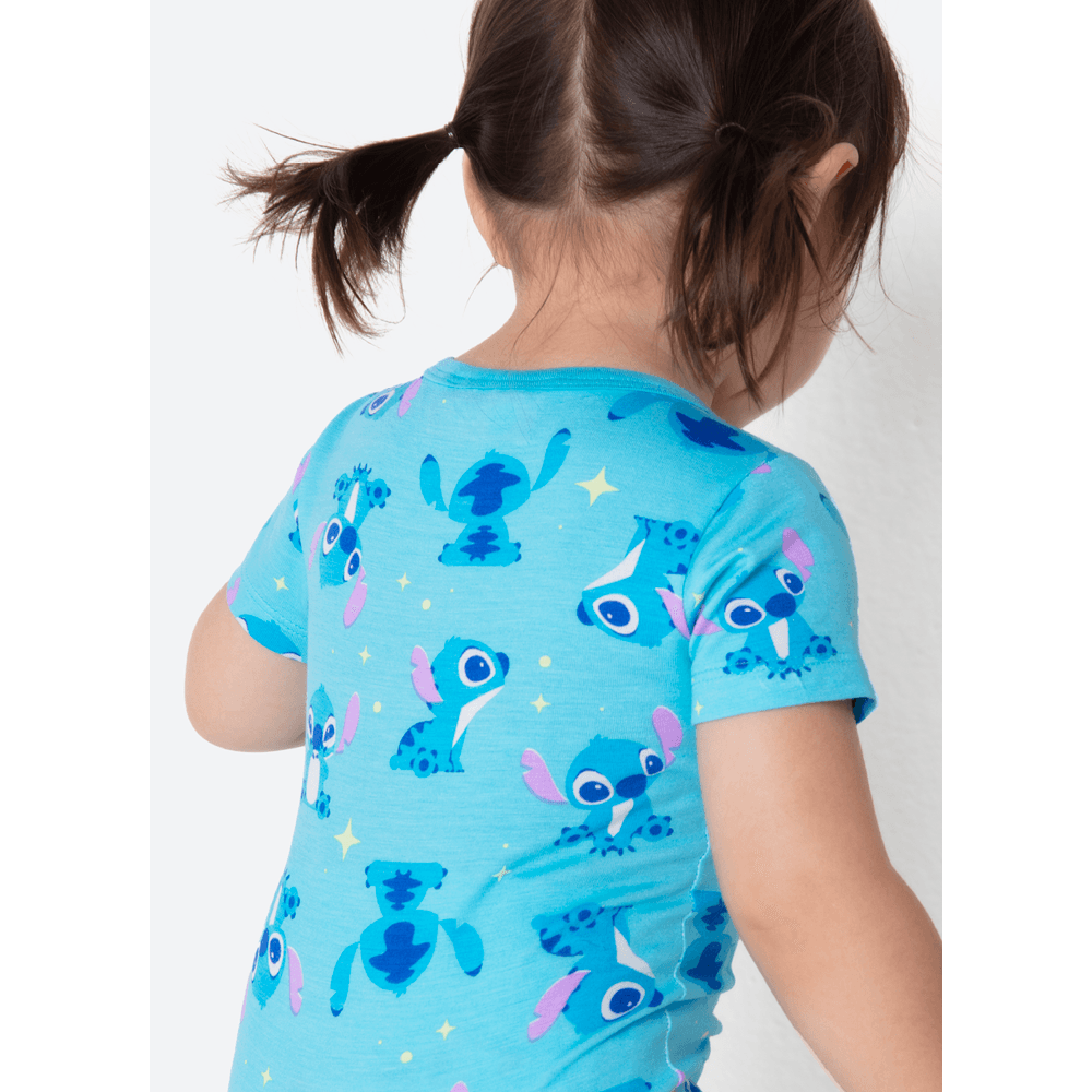 Macacão Manga Curta Viscolycra Bebê Menina Stitch - 3