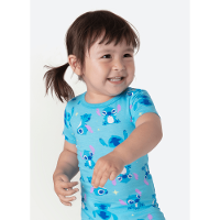 Macacão Manga Curta Viscolycra Bebê Menina Stitch - 1