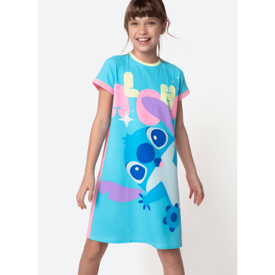 Camisola Manga Curta Viscolycra Menina Teen Stitch