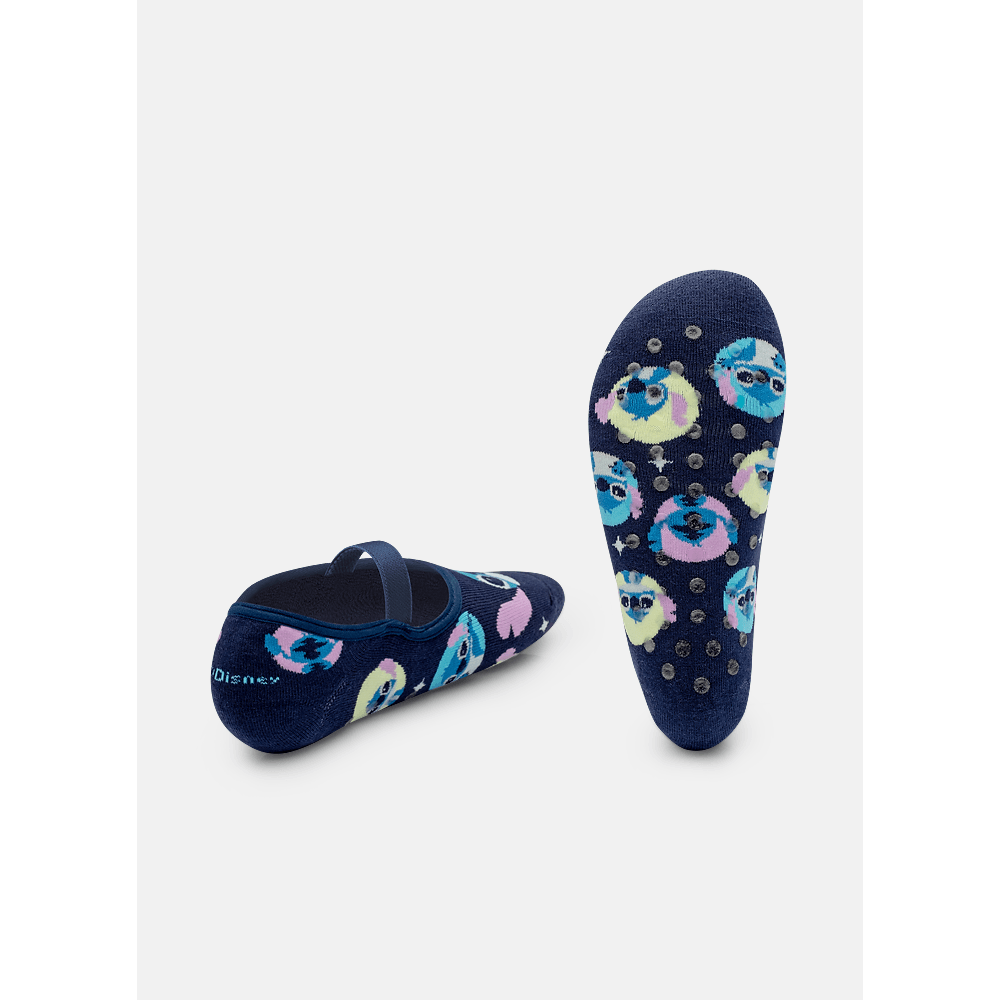 Meia Sapatilha Antiderrapante Unissex Adulto Stitch - 2