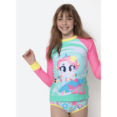 Camiseta Menina Teen Unicórnio Aloha
