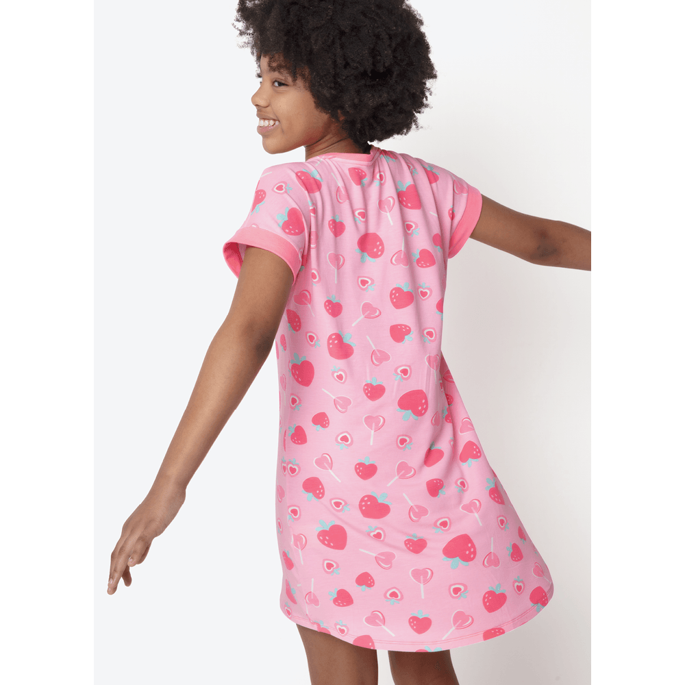 Camisola Manga Curta Viscolycra Menina Teen Vaca Romântica - 4