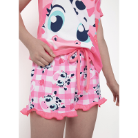 Pijama Manga Curta Viscolycra Menina Teen Vaca Romântica - 4