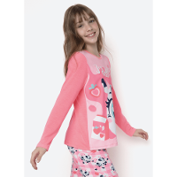 Pijama Manga Longa Viscolycra Menina Teen Vaca Romântica - 2