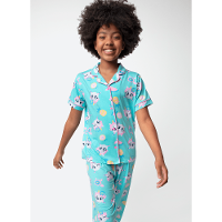 Pijama Manga Curta Viscolycra Menina Teen Estampado Unicórnio Aloha - 1