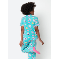 Pijama Manga Curta Viscolycra Menina Teen Estampado Unicórnio Aloha - 4