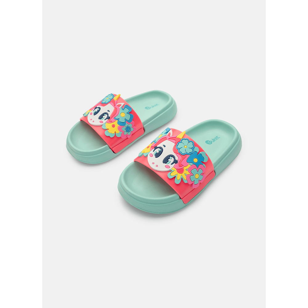 Chinelo Slide Menina Unicórnio Aloha - 2