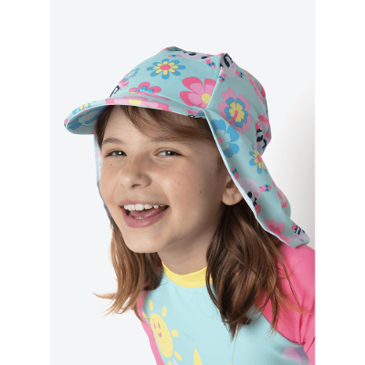 Chapéu com Proteção Solar Menina Unicórnio Aloha