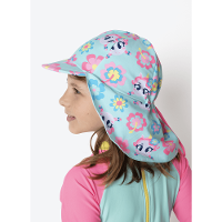 Chapéu com Proteção Solar Menina Unicórnio Aloha - 4
