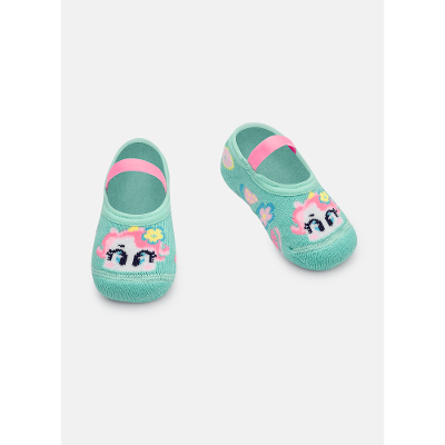 Meia Sapatilha Bebê Menina Unicórnio Aloha