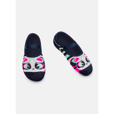 Meia Sapatilha Antiderrapante Feminina Panda Miami