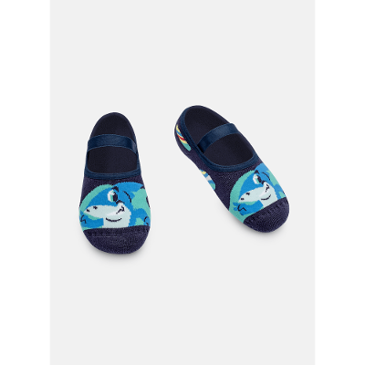 Meia Sapatilha Antiderrapante Menino Tubarão Aloha