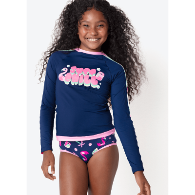 Conjunto Camiseta e Calcinha Menina Teen Panda Miami