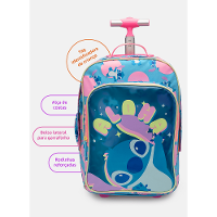 Mochila com Rodinha Grande Stitch - 7