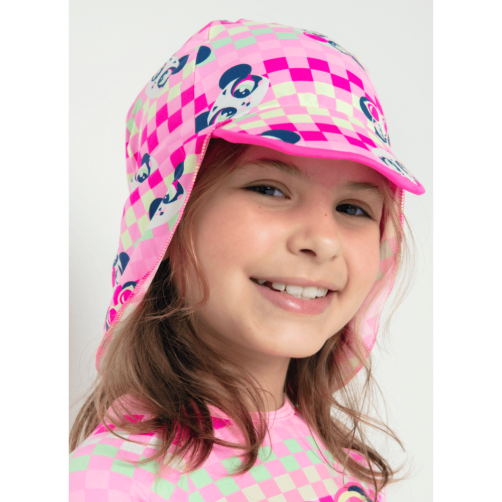 Chapéu com Proteção Solar Menina Panda Miami - 1