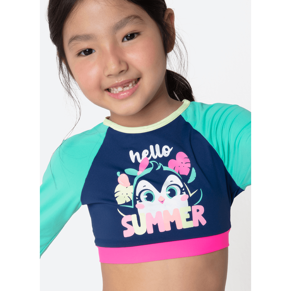 Conjunto Cropped e Calcinha Menina Pinguim - 2