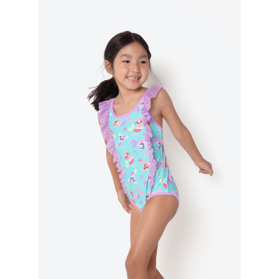 Maiô com Proteção Solar Menina Pet Sereia