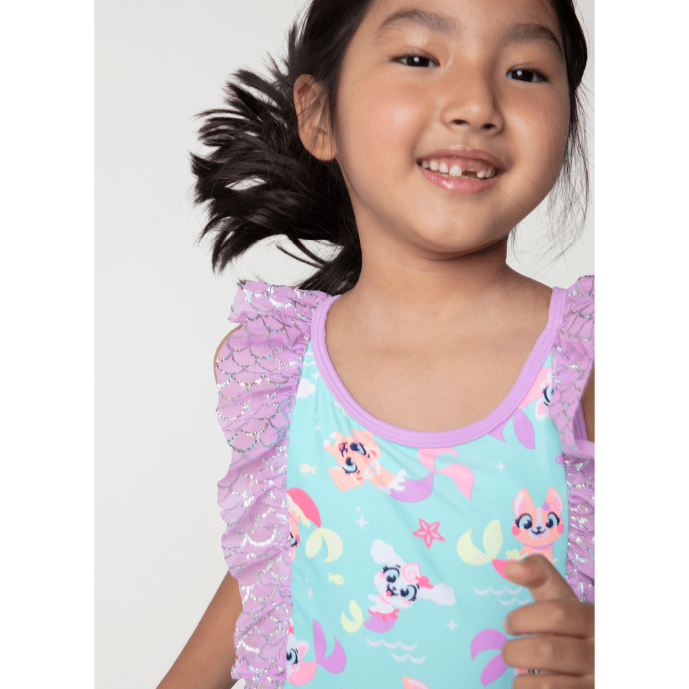 Maiô Menina Pet Sereia Com Tule - 2