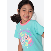 Camisola Manga Curta Algodão Menina Pet Sereia - 2