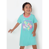 Camisola Manga Curta Algodão Menina Pet Sereia - 3