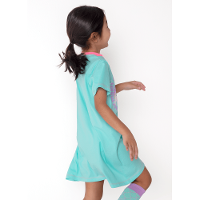 Camisola Manga Curta Algodão Menina Pet Sereia - 4