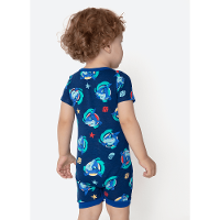 Macacão Manga Curta Viscolycra Bebê Menino Tubarão Aloha - 3