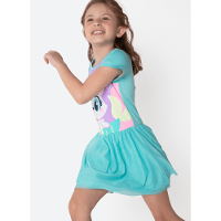 Camisola Fantasia Manga Curta Viscolycra Menina Pet Sereia - 3