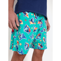 Pijama Manga Curta Algodão Masculino Tubarão Aloha - 3