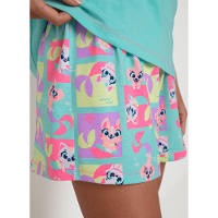 Pijama Manga Curta Algodão Feminino Pet Sereia - 3