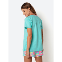 Pijama Manga Curta Algodão Feminino Pet Sereia - 4