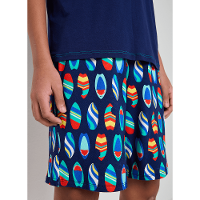 Pijama Manga Curta Menino Teen Tubarão Aloha - 4