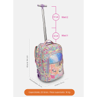 Mochila com Rodinha Grande Pet Sereia - 9