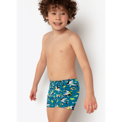 Sunga Boxer com Proteção Solar Menino Tubarão Rockstar