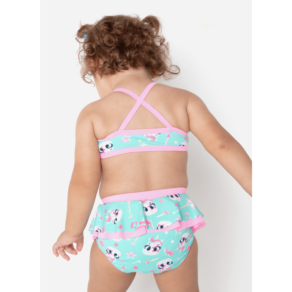 Biquíni Bebê Menina Unicórnio Music - 2