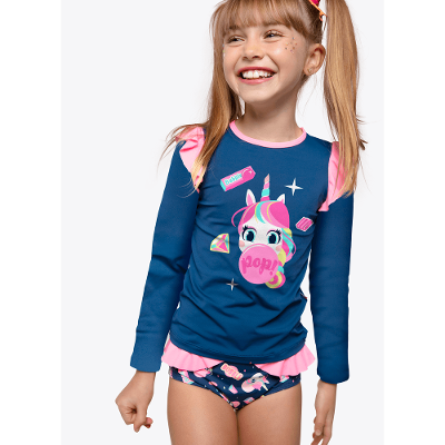 Camiseta Manga Longa Unicórnio Shine