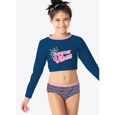 Conjunto Cropped e Calcinha Menina Gata